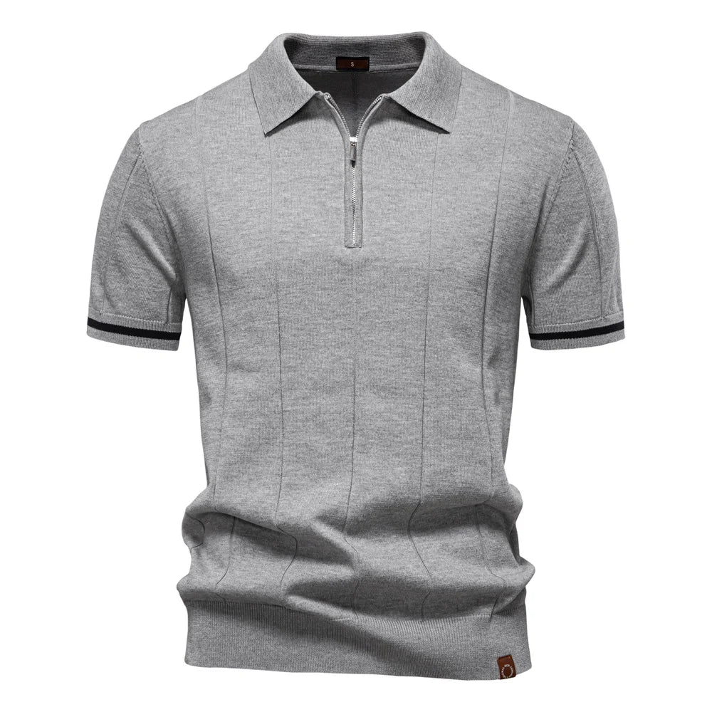 Polo Deportivo Cremallera Hombre | Ajustado Oficina Casual | Tallas S-XXL | Tico Trendy