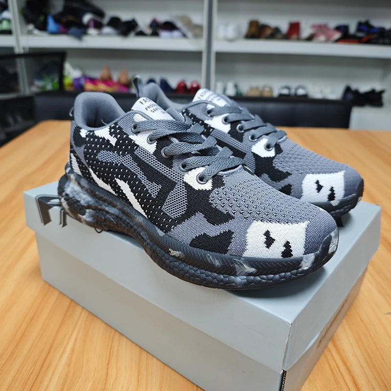 Zapatillas Camuflaje para Hombre | Transpirables y Ligeras | Running y Senderismo | Ticotrendy