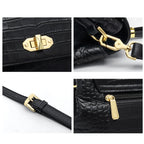 LAORENTOU, bolso elegante con asa superior para mujer, bolso de hombro femenino a la moda de cuero genuino, bolso cruzado de diseño lujoso, regalo para mamá