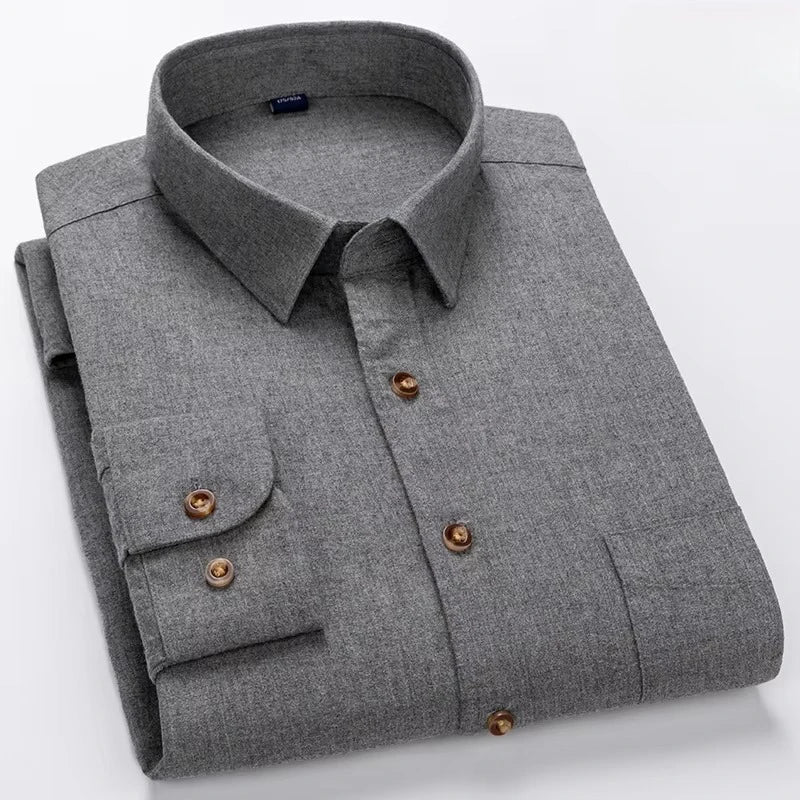 Camisa Algodón | Manga Larga | Ajuste Formal | Rayas/Cuadros | Oficina | Ticotrendy