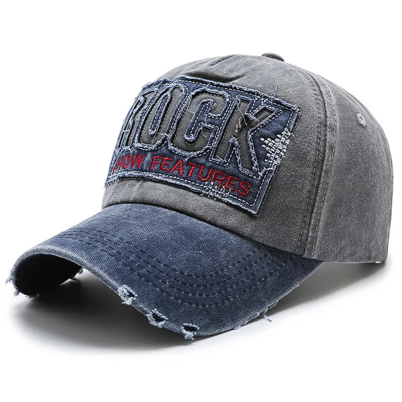 Gorra Vintage con Visera Curvada Bordada para Actividades al Aire Libre