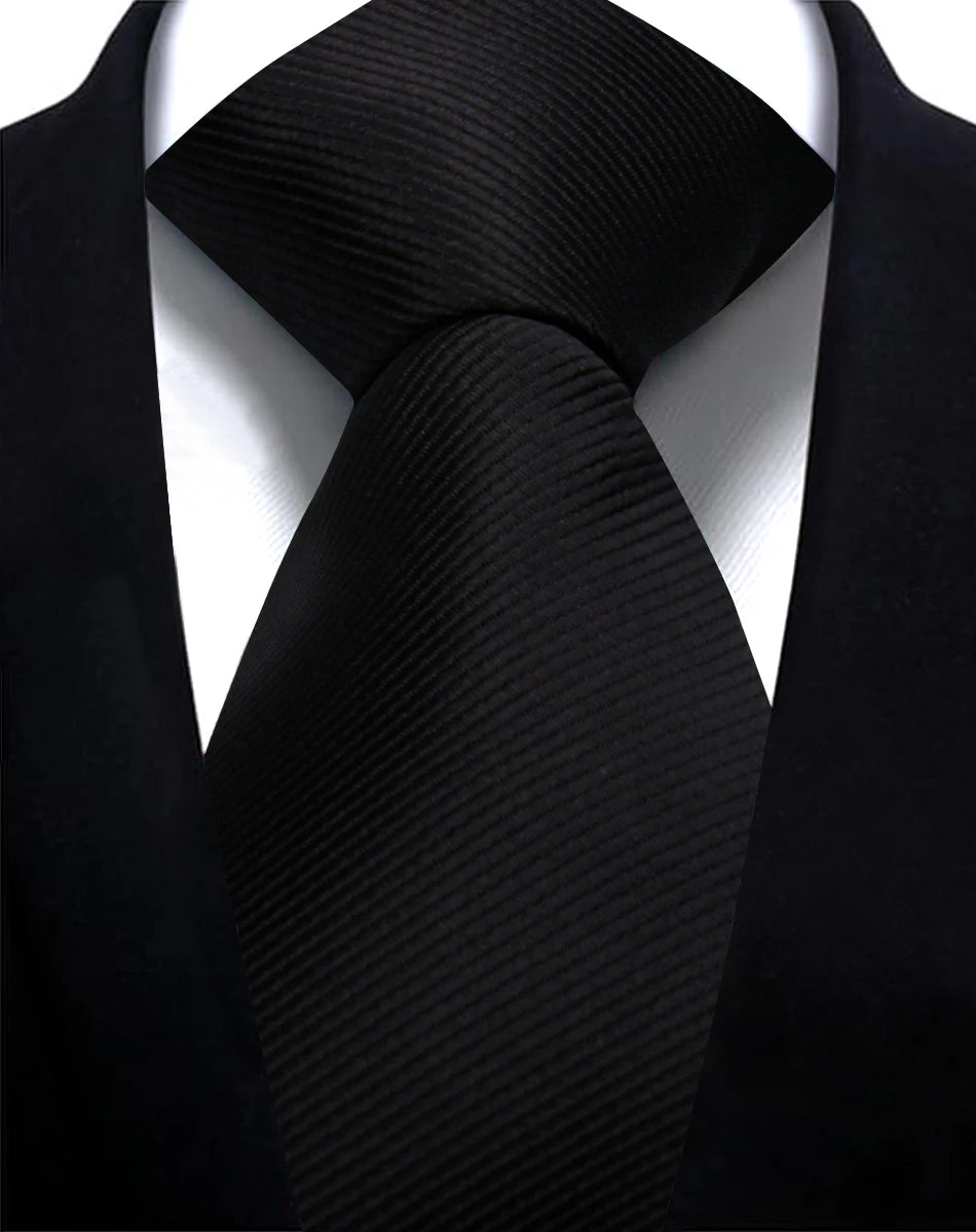 Corbata Lisa De Poliéster Negocios Boda Accesorio De Moda