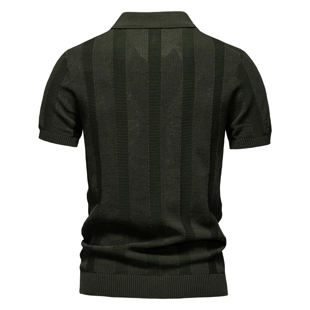 Polo Malla Cuello Vuelto Hombre | Punto Transpirable Informal | Tallas S-XXL | Tico Trendy