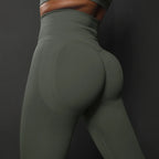 VEQKING-pantalones de Yoga sin costuras para mujer, mallas deportivas de secado rápido, mallas deportivas de cintura alta para gimnasio, pantalones de entrenamiento con fruncido en el trasero
