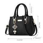 Bolso de Hombro de Gran Capacidad de PU con Bolsillo Abierto para Mujer