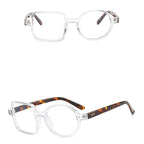 Montura Gafas Asimétricas Retro Redondas Cuadradas | Lentes Transparentes Unisex Ópticas