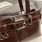 Bolso Hombro Diseño Hebilla Cinturón Lujo | Moda Versátil Tendencia Costa Rica