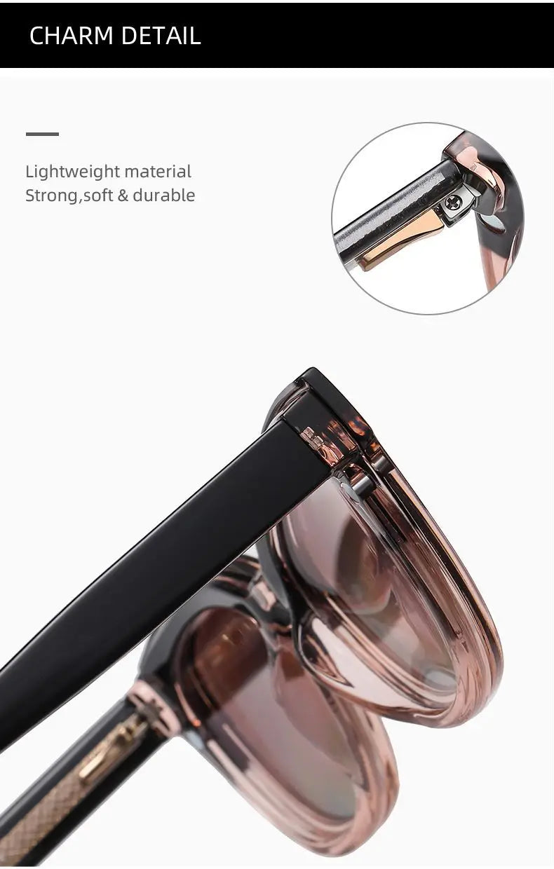 Gafas Ópticas Polarizadas 2 en 1 Clip Magnético | TR90 Titanio Miopía Graduadas Negocios