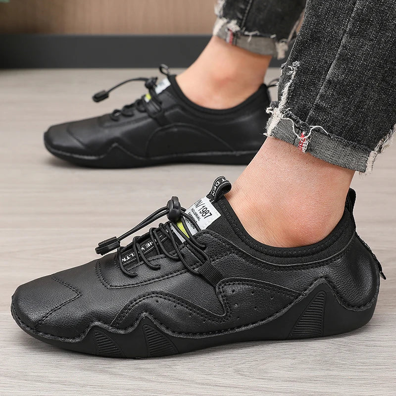 Mocasines Lujo Hombre ∣ Cuero Hechos a Mano ∣ Zapatillas Casual 2023