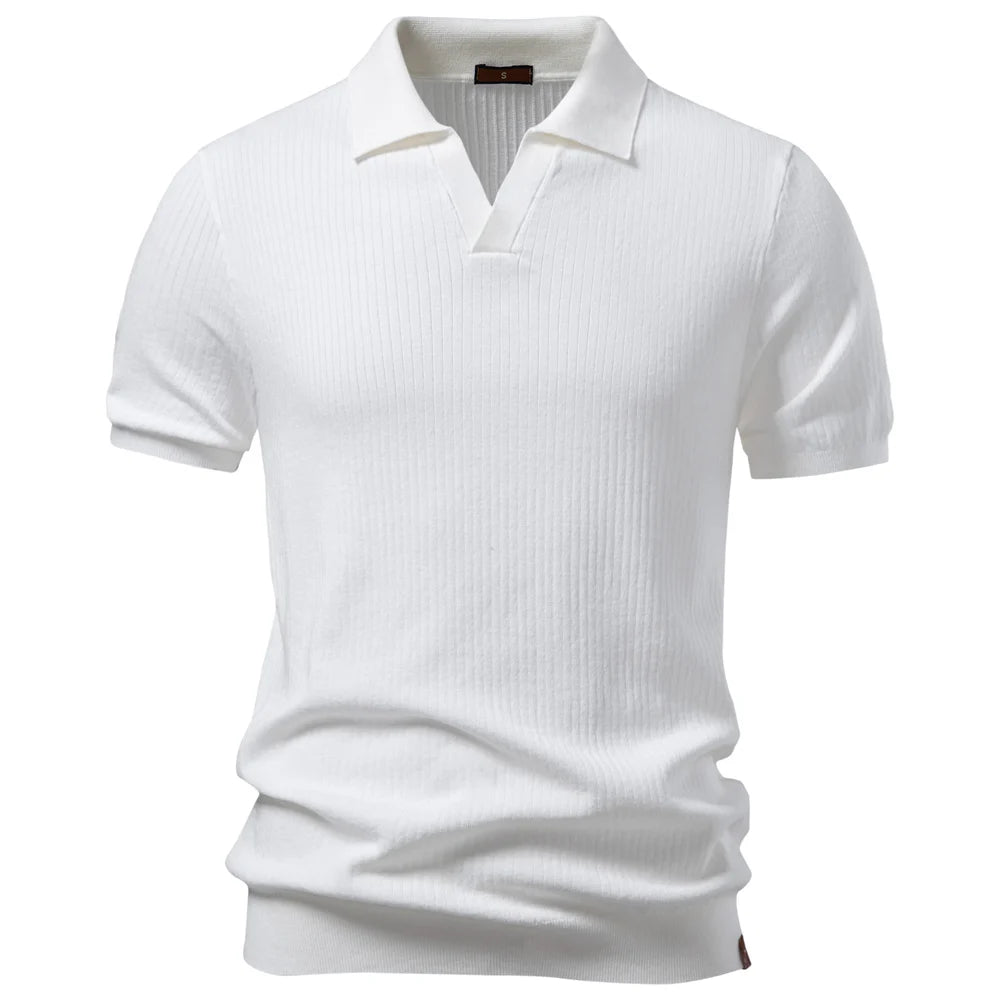 Polo Clásico Elegante Hombre | Color Sólido Transpirable | Tallas S-XXL | Tico Trendy