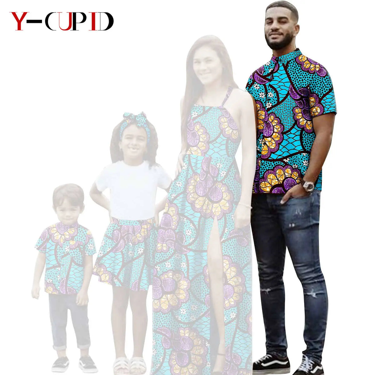 Vestido Sexy y Camisa Dashiki Familiar | Tico Trendy
