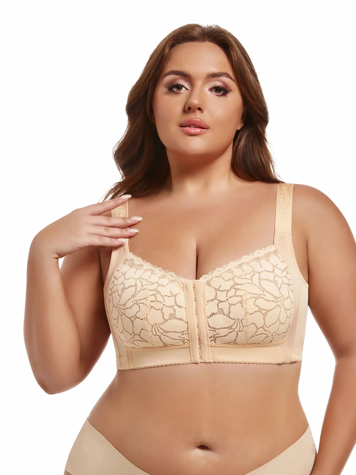 Sujetador Push-up Cierre Frontal | Sin Aros y Ajustable Tallas Grandes | Tico Trendy