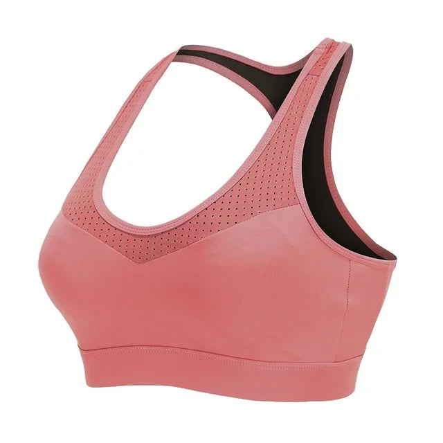 Cloud Hide-Top deportivo de S-5XL para mujer, sujetador de Yoga, sostén push-up, camiseta de gimnasio BH, ropa deportiva a prueba de golpes, Top de talla grande