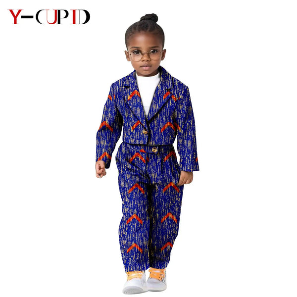 Conjunto Chaqueta Pantalón Ankara Niño | Un Botón | Tallas XS-XXL | Tico Trendy