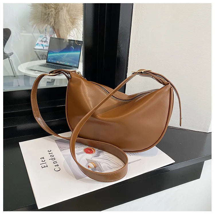 Bolso Cruzado Mujer Cuero PU Hombro Portátil Hobo