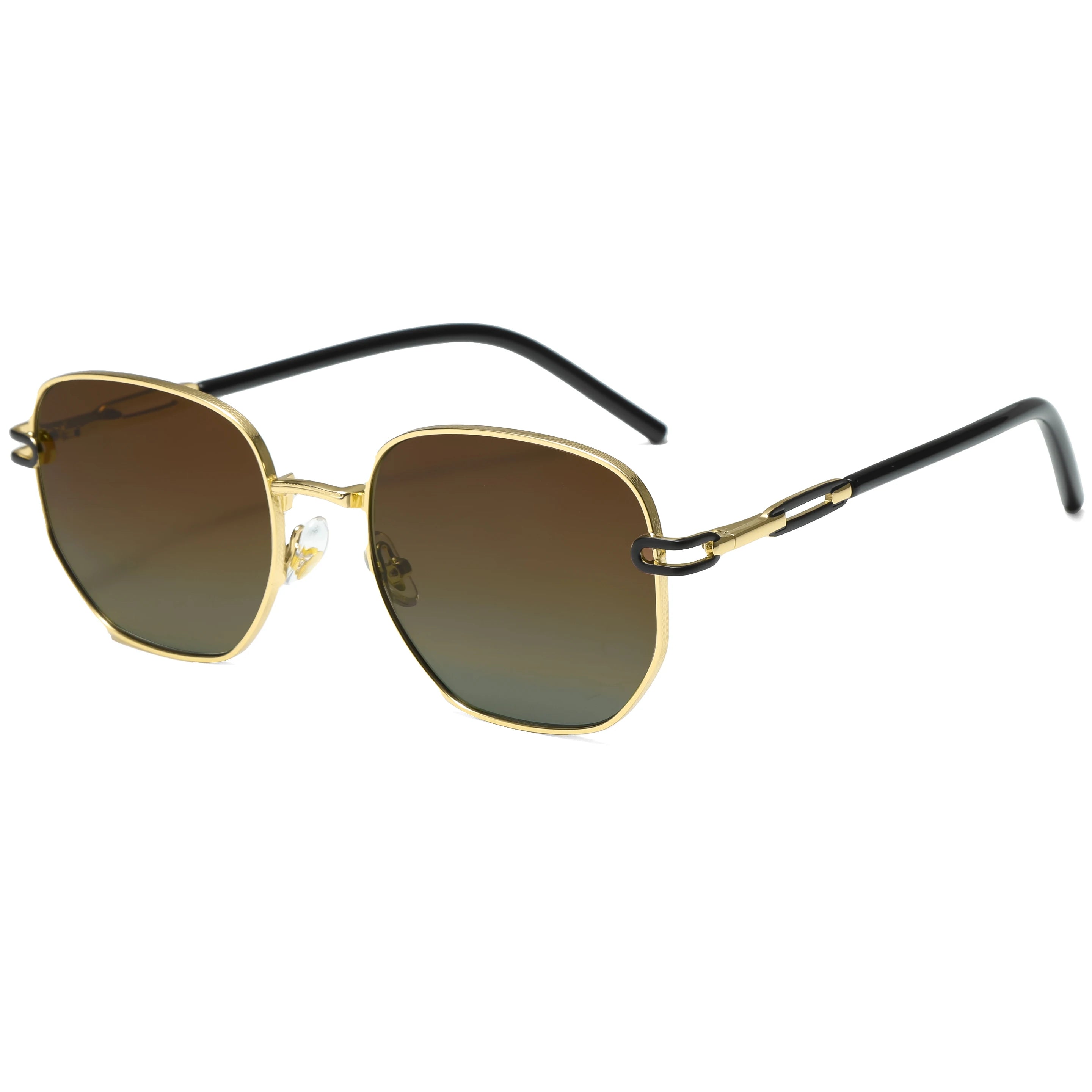 Gafas de Sol CATERSIDE Polarizadas | Lentes Poligonales | Montura Metal | UV400