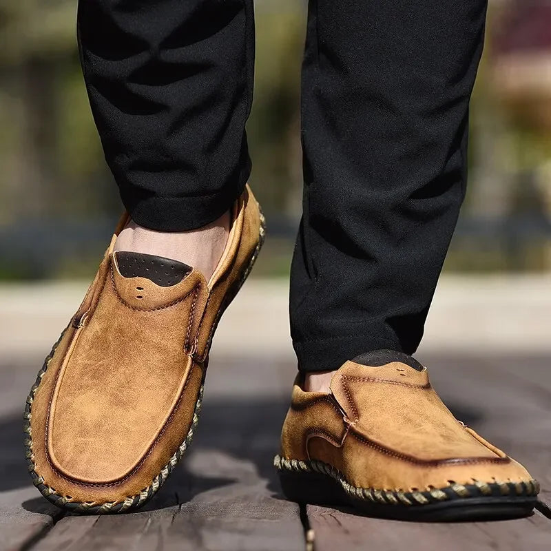 Mocasines Lujo Hombre ∣ Cuero Suave ∣ Zapatos Cómodos para Conducir