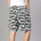 Pantalones Cortos Cargo para Hombre | Cintura Elástica  | Tallas Grandes | Ticotrendy