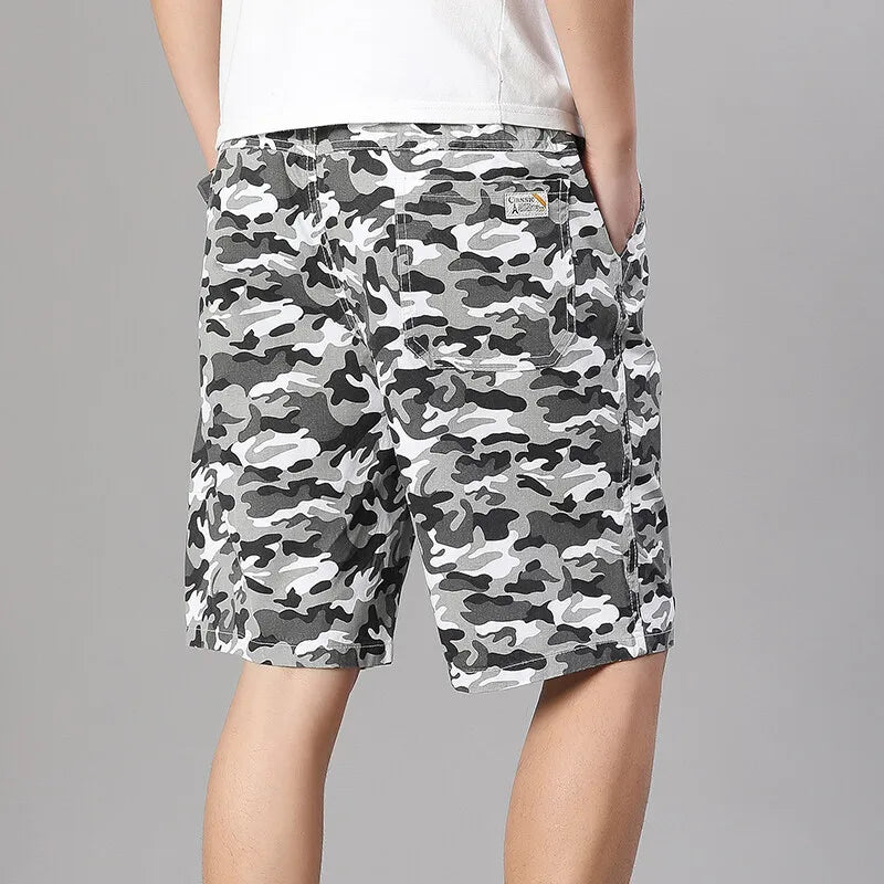 Pantalones Cortos Cargo para Hombre | Cintura Elástica  | Tallas Grandes | Ticotrendy