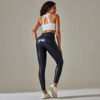 Leggings Cuero Verano Mujer | Cintura Alta Efecto Push Up | Piel Sintética