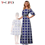 Vestido Cuello Slash Pareja y Niña | Tico Trendy