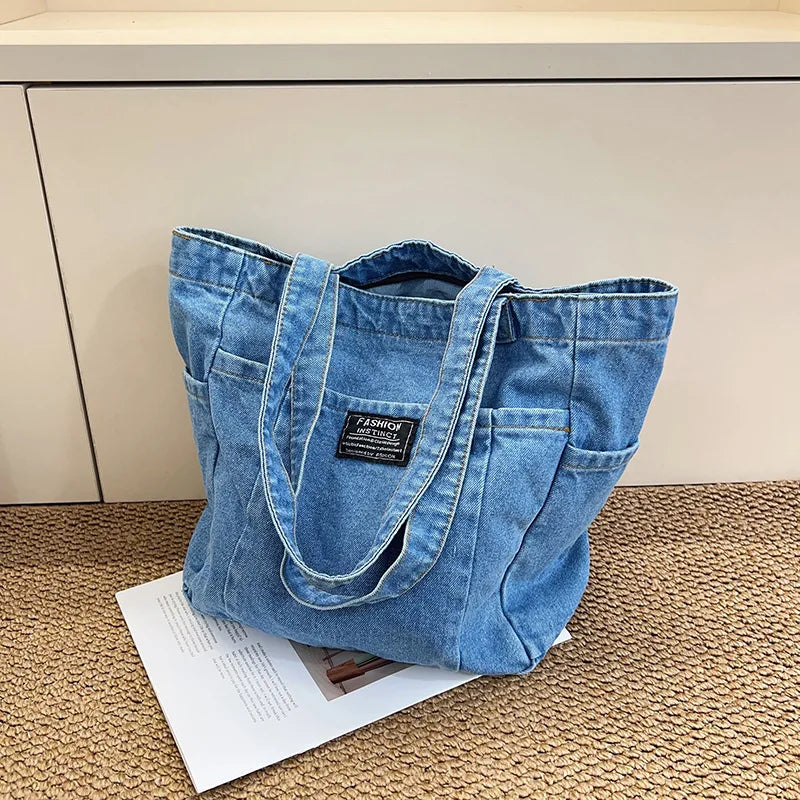 Bolso Hombro Vaquero Mujer Vintage Gran Capacidad Casual