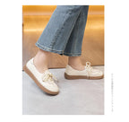 Mocasines Étnicos de Cuero Genuino | Talla Grande | Sin Cordones | Estilo Retro 2025