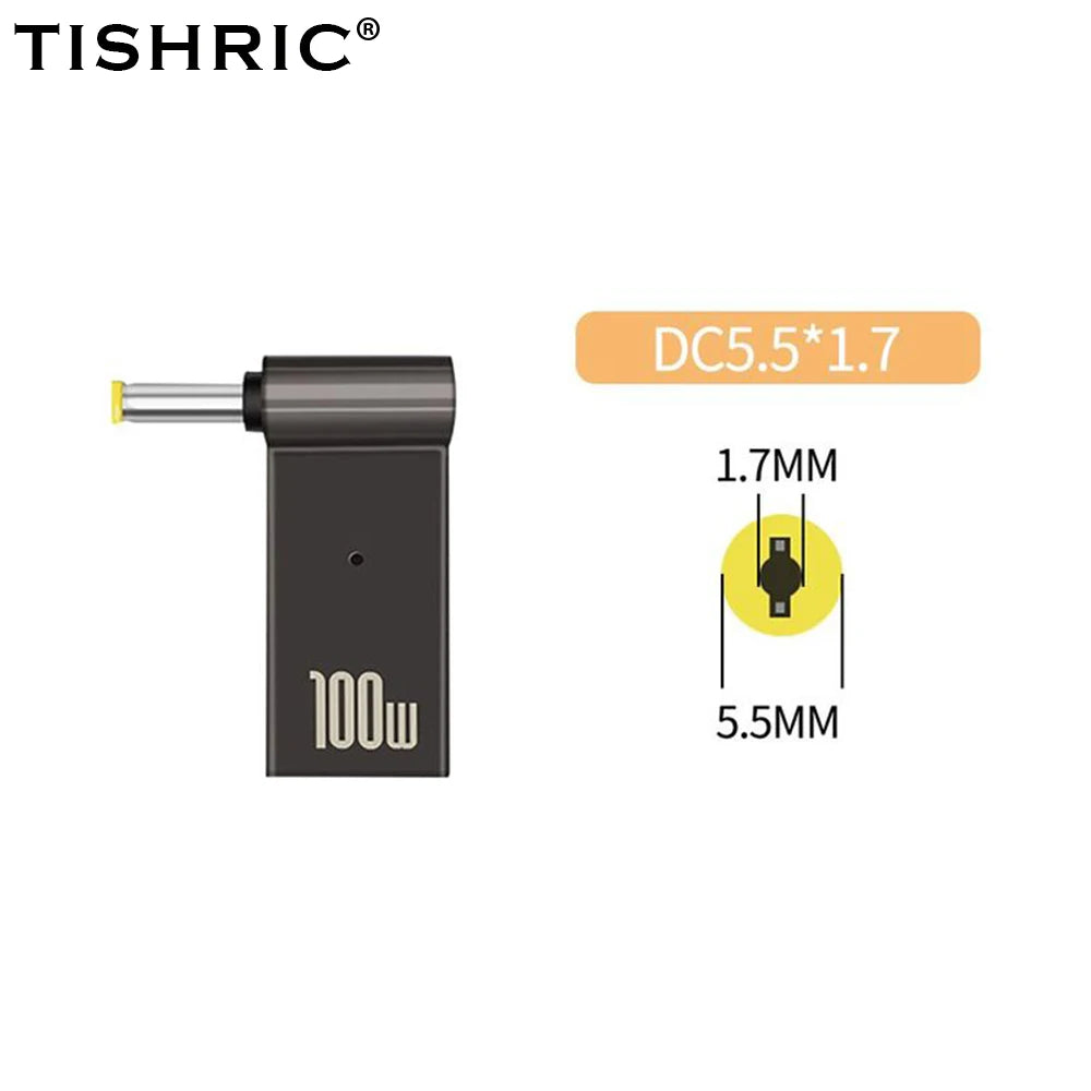 Adaptador Tipo C A DC | Cargador Laptop 100W | Convertidor Power Delivery | Ticotrendy