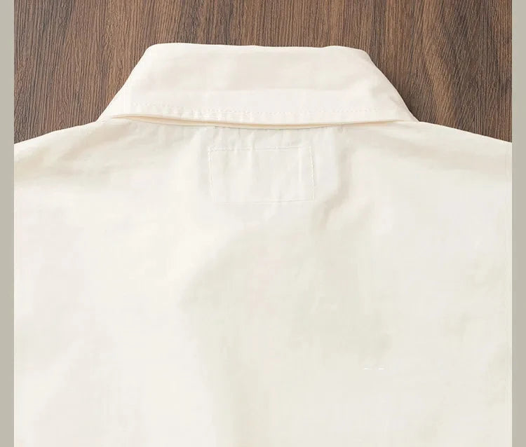 Camisa Casual Hombre | Estilo Retro | Algodón | Manga Corta | Bolsillos | Ticotrendy