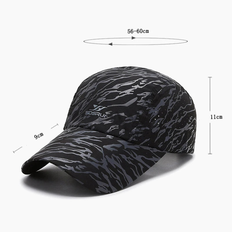 Gorra Béisbol Fina Transpirable Secado Rápido Ajustable | Deporte Viaje Unisex