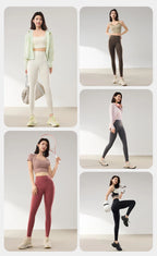 Leggings Piel Tiburón PV | Cintura Alta Bolsillo Espalda | Ajustado Sexy Fitness Yoga | Ticotrendy