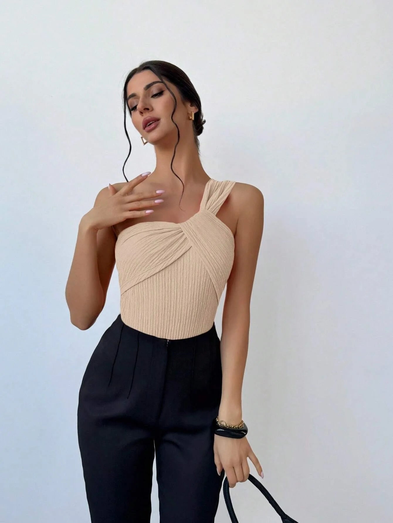 Traje de Baño Enterizo Un Hombro | Plisado Elegante y Sexy