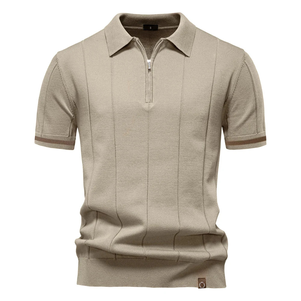 Polo Deportivo Cremallera Hombre | Ajustado Oficina Casual | Tallas S-XXL | Tico Trendy