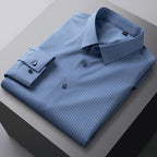 Camisa Cuadros Bambú Stretch | Ajuste Formal | Estilo Coreano | Fácil de Cuidar | Ticotrendy