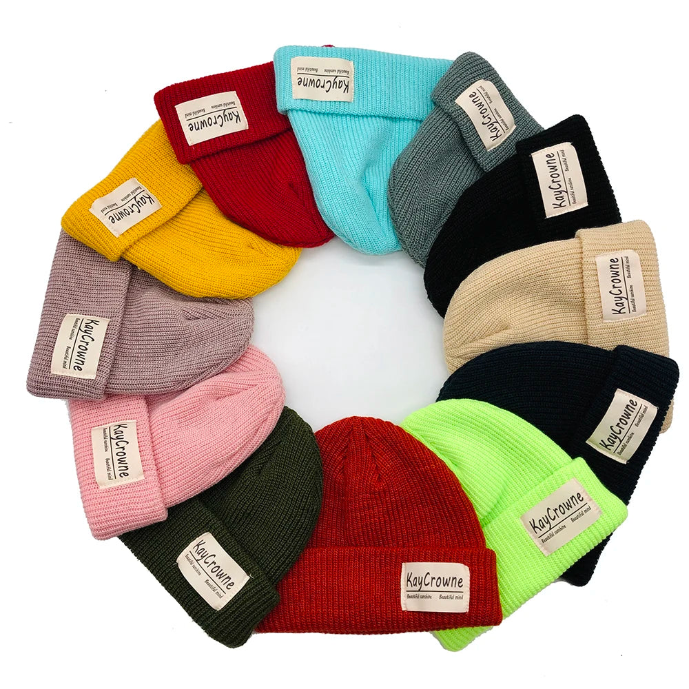 Gorro Punto Grueso Cálido Acrílico Térmico Invierno | Esquí Montar Casual Unisex