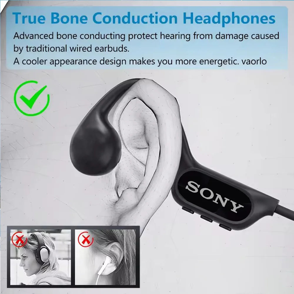 Auriculares SONY TWS Conducción Ósea | Bluetooth 5.3 | Gancho para Oreja | Deportivos