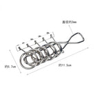 Rompecabezas Montessori de Metal para niños y adultos, juego interactivo de alambre, IQ, Mente, Cerebro, juguetes educativos, 8 piezas por juego