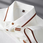 Polo Negocios Hombre ∣ Lujo Suave ∣ Estilo Tropical Elegante