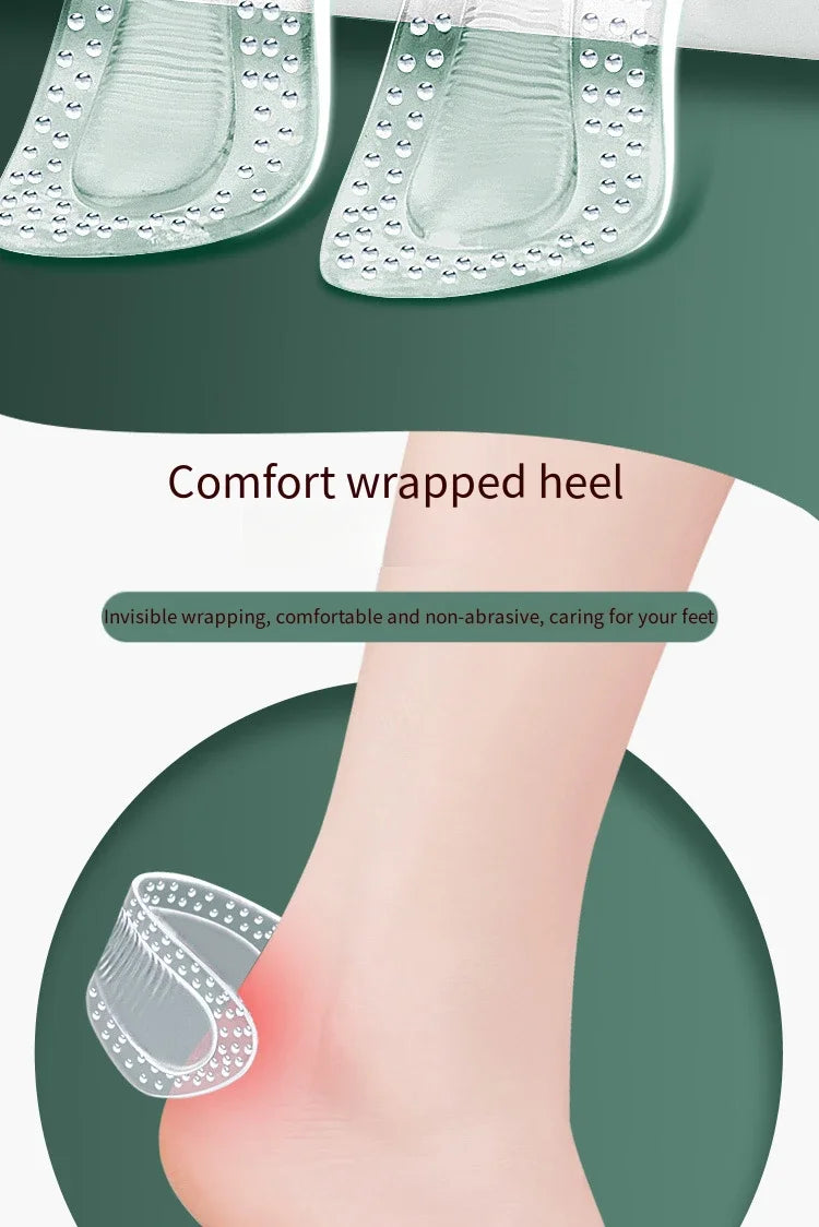 Protectores de talón de GEL para mujer, cojín de silicona, productos para el cuidado de los pies, almohadillas antideslizantes para tacones altos, plantillas de tamaño ajustable, 1 par