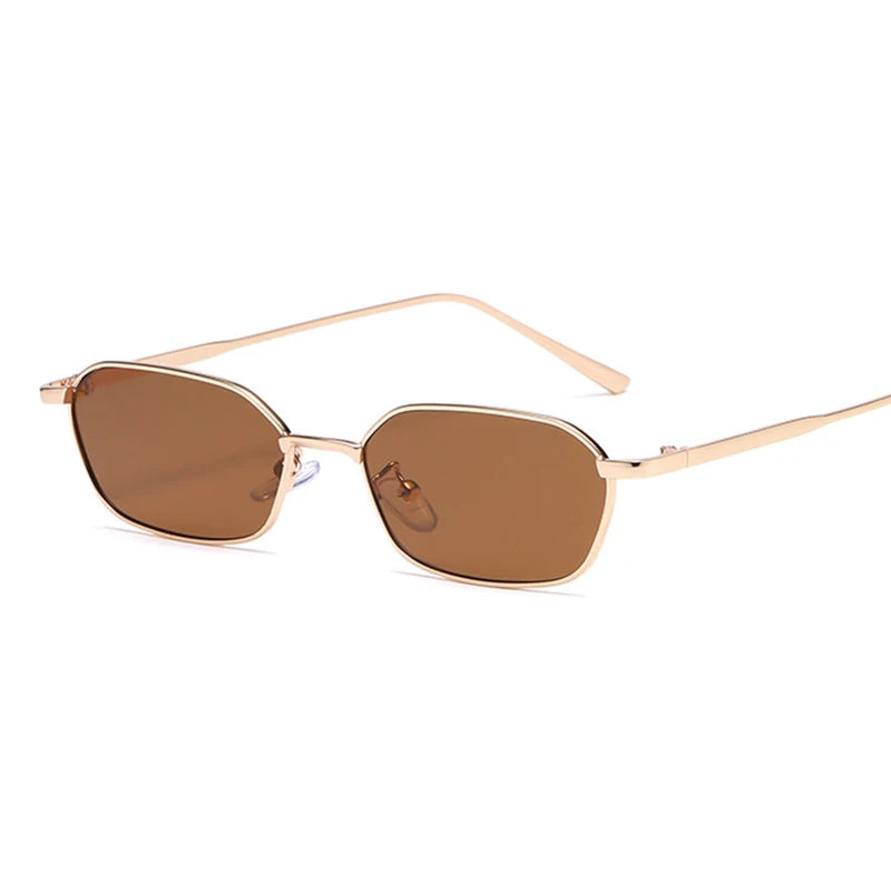 Gafas Sol Cuadradas Pequeñas Montura Metálica Steampunk Vintage | A La Moda UV400 Compras