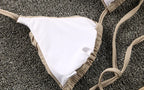 Bikini Dividido con Cuerda de Corbata - Estilo de Tres Puntos