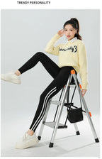 Mallas Piel Tiburón Raya Bolsillo | Cintura Alta Ajustado Fitness | Yoga Ciclismo Correr Otoño | Ticotrendy