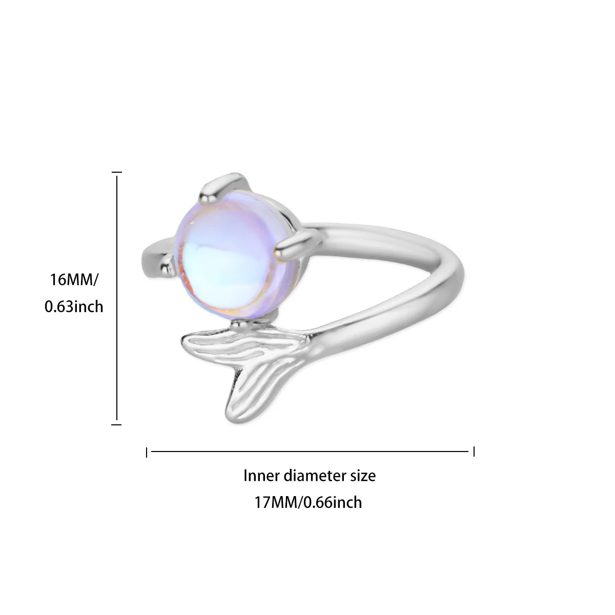 Anillo Mariposa Ticotrendy | Zirconia y Cola Pez | Acero Inox Oro | Joyería Moda 2025