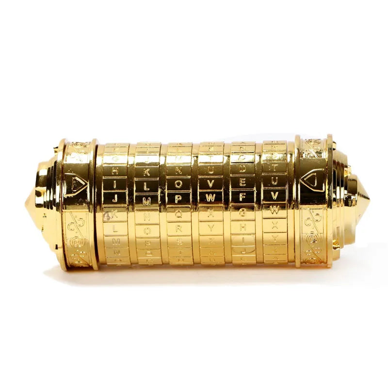 Cerradura de código Cryptex Da Vinci con compartimento oculto para anillos de dinero, joyería, regalos sorpresa románticos creativos interesantes