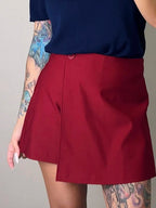 Mini Falda-Shorts Asimétrica | Estilo Elegante | Mujer