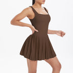 Mono Deportivo de Yoga Mujer | Ticotrendy Ropa Casual Fit Cuello Oblicuo sin Mangas