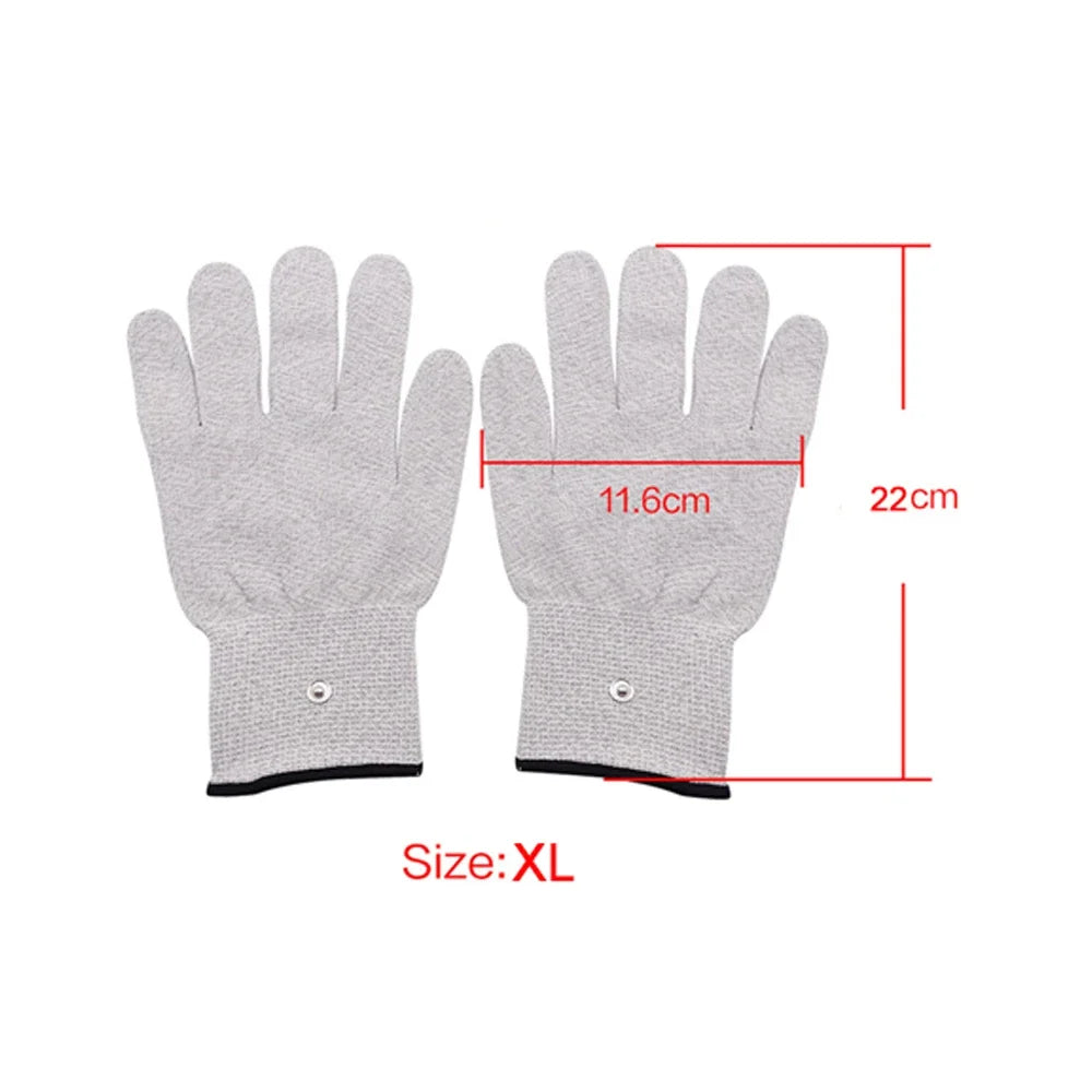 Guantes de Masaje de Fisioterapia Tens con Electrochoque Eléctrico