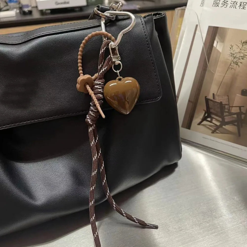 Y2K-Bolso de hombro de trabajo de gran capacidad para mujer, bolsos sencillos de Color sólido, bolso de mano de cuero PU