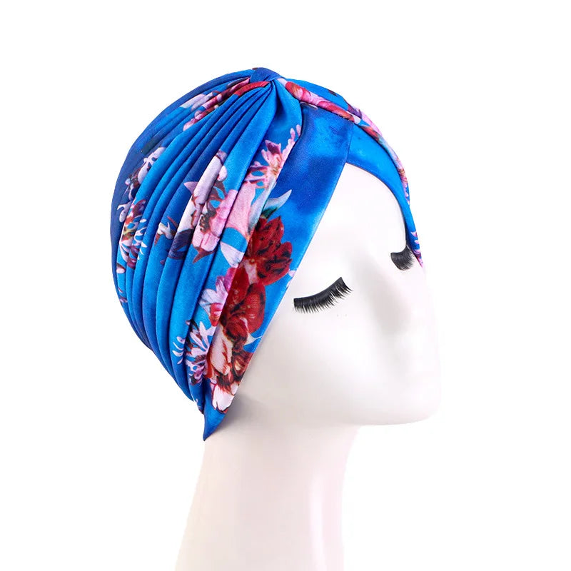 Turbante Hijab musulmán con estampado de volantes para mujer, gorro para envolver la cabeza, Hijab islámico árabe, abaya