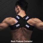 Corrector de postura de espalda, cinturón ajustable para clavícula, columna vertebral, Unisex, parte superior de la espalda, hombros, corrección de postura Lumbar, moldeador de cuerpo